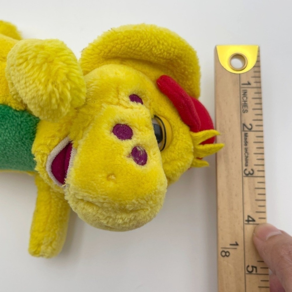 Vintage 1994 Barney & Friends BJ The Dinosaur Yellow Soft Plush Stuffed Toy 9" - Picture 8 of 8